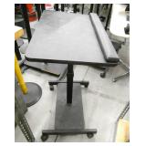 5 pieces - table, monitor stand, 3 portable laptop stands