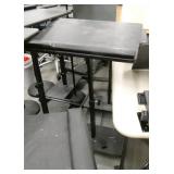 FOUR portable laptop stands and a jam stand