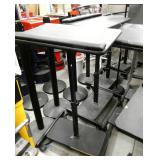 FOUR portable laptop stands and a jam stand