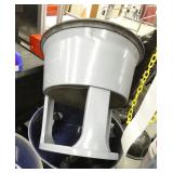 2 step stools red and grey