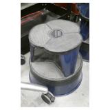 2 blue step stools