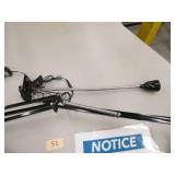 3 lamps and a corner desk