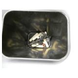 3 garbage cans and contents