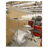 metro cart on wheels 24x48x68 with contents