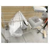 metro cart on wheels 24x48x68 with contents