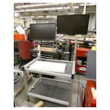 Custom cart 26x33x63 with Two 24" monitors
