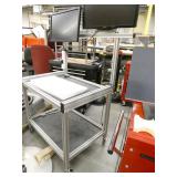 Custom cart 26x33x63 with Two 24" monitors