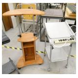 4 various carts/stands