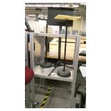 9 pieces of rolling stands and carts