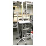 9 pieces of rolling stands and carts