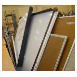 Metro cart loaded with whiteboards