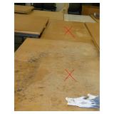 TWO wood top workbenches 30x72 + 36x72