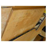 TWO wood top workbenches 36x72 + 36x60