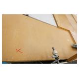 TWO wood top workbenches both 30x60