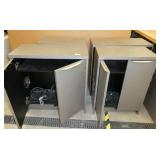 5 wood cabinets and 1 metal file cabinet