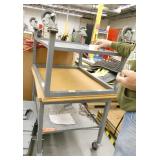 Two tables on wheels 38x30 and 36x30