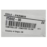 Group of temperature controllers, power supply, refractometer