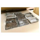 Pallet full of 300+ metal pans for castings