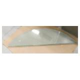 Glass display cabinet w/3 shelves