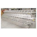 Large group of 12 foot long aluminum raceway for low voltage