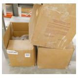 3 partial boxes of soda blast media