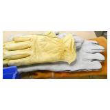 Lot of screwdrivers, socket wrenches etc and gloves