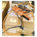 Two hot glue guns and a box of 300+ glue sticks