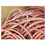 Large lot of air hoses of various lengths