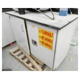 Flammable cabinet 50x30x36 with contents