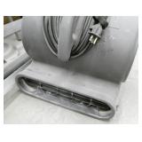 Wood crate 50x72x35, chair, blower, garbage can, roll of sticky fabric, etc