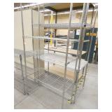 THREE wire rack shelves, 14x30, 16x36, 24x48