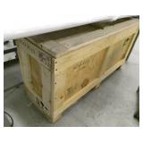 Work bench 30x60 with riser top and Wood Crate 46x13x19