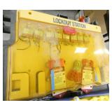 Rubbermaid cart with LockOut supplies