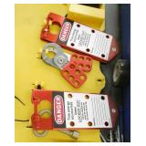 Rubbermaid cart with LockOut supplies