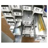 Folding table with custom 32 slot organizer and a paper roll dispenser