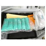 Rolling cabinet with spill supplies