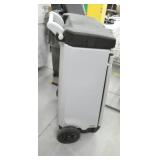 Rolling cabinet with spill supplies