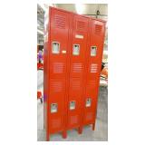 Set of Red lockers