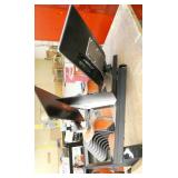 Set of 2 Dell monitors mounted on a stand