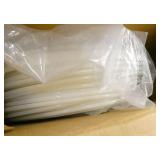 Metal workbench with riser shelf and contents