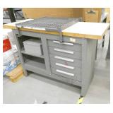 tool cabinet and contents with steel riser grate