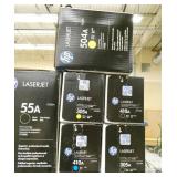 large group of laser toner