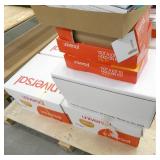 approx 6 full cases of 8.5x14 copy paper plus boxes of hanging folders