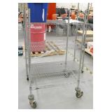 Two wire shelving carts
