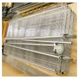 Large wire shelving cart 36x72 shelves, 6 shelves