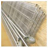 Large wire shelving cart 36x72 shelves, 6 shelves