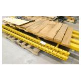 7 ft tall pallet rack section with 4 8ft beams