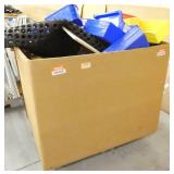 gaylord box full of plastic bins and misc