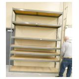 Large shelving unit 8 ft wide 2 ft deep 10 ft tall