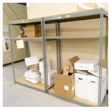 Two shelving units 2x4x6